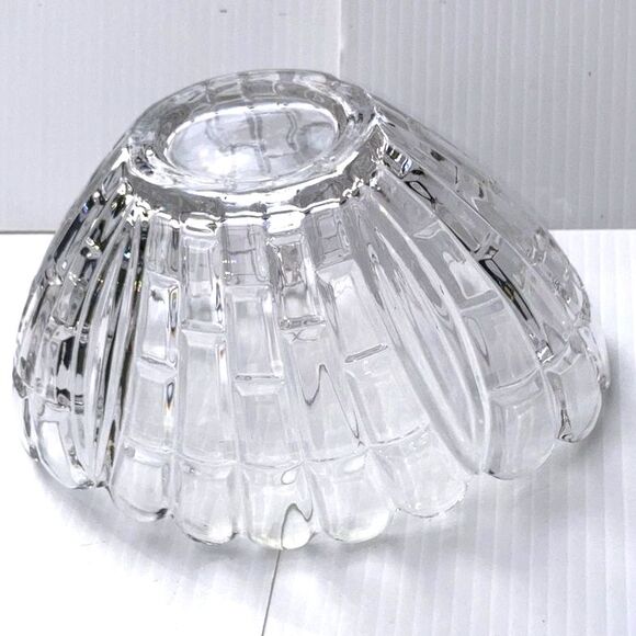 Vintage LEAD CRYSTAL Bowl Handcrafted in Bulgaria 8 x 5.5 inches - Picture 11 of 13